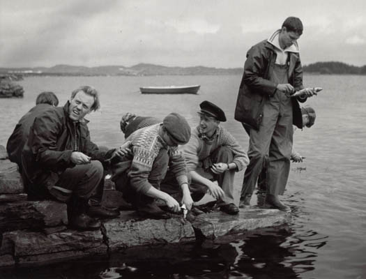 Fishermen at "1942 - Noen å stole på". Photo copyright (c) 2000-2010 Britta Bergersen